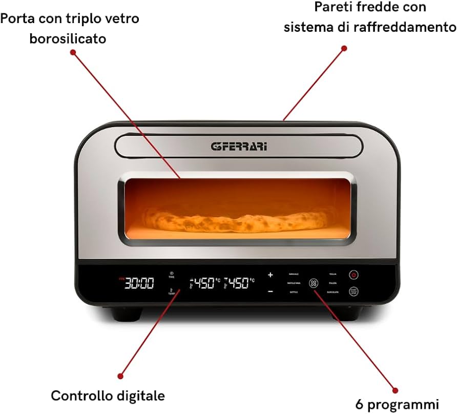 G3 FERRARI G10204 Forno pizza pro 2 minuti