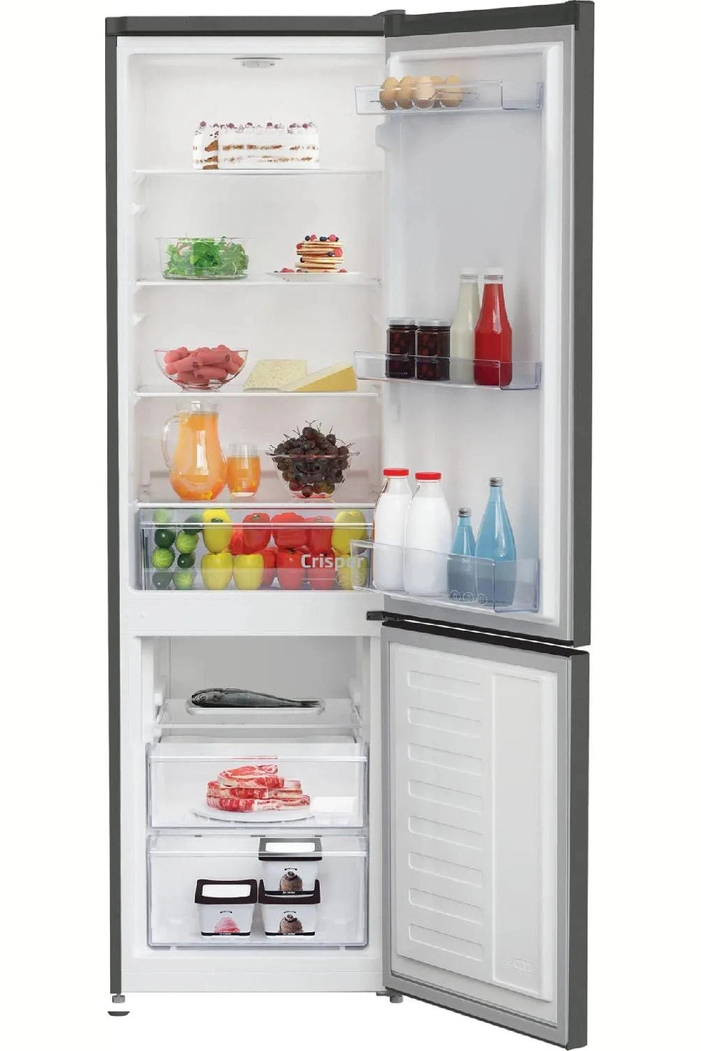 Beko Frigorifero Combinato Statico Capacità 291 Litri colore Grigio - RCSA300K40GN