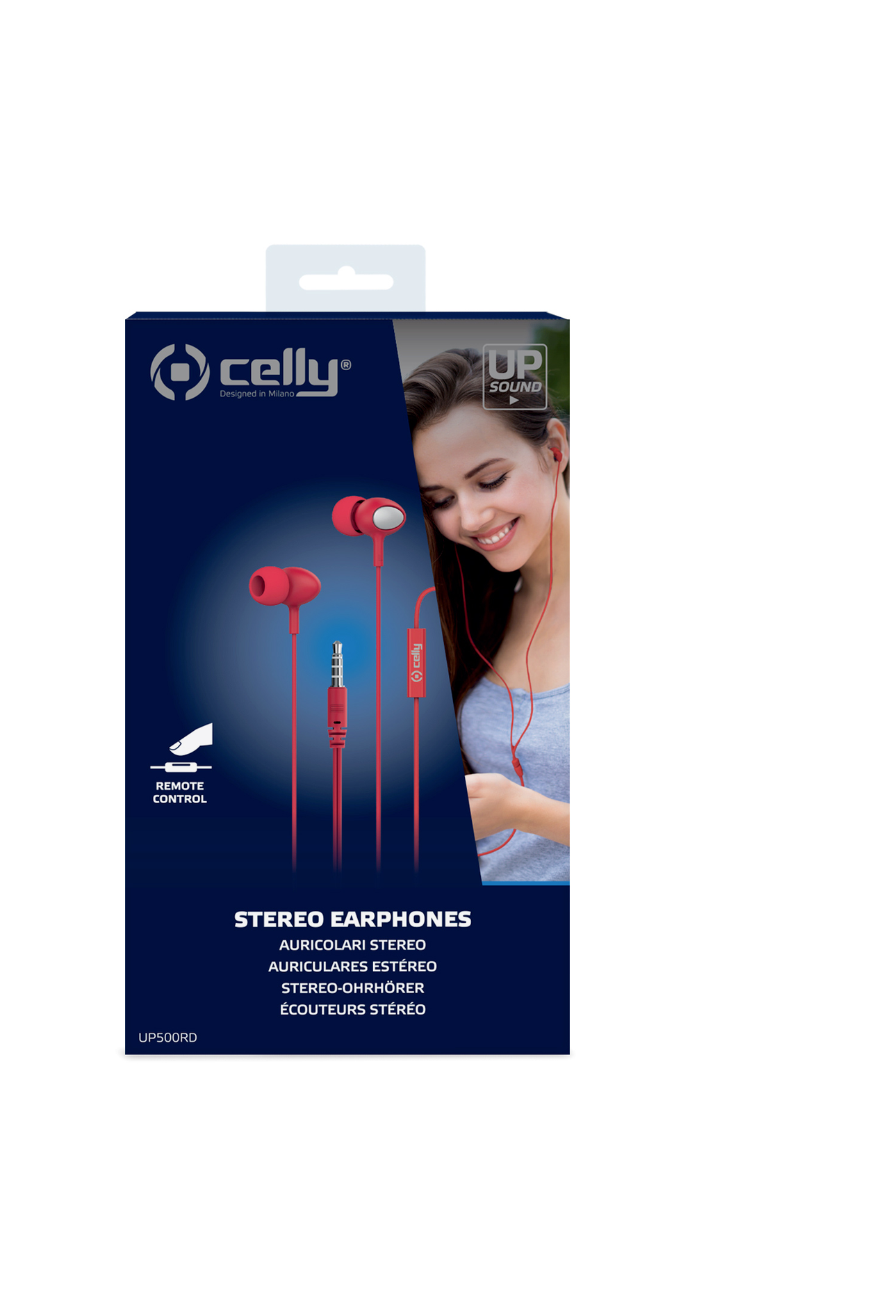 CELLY AURICOLARE UP500 - Jack 3.5mm Stereo Wired Earphones