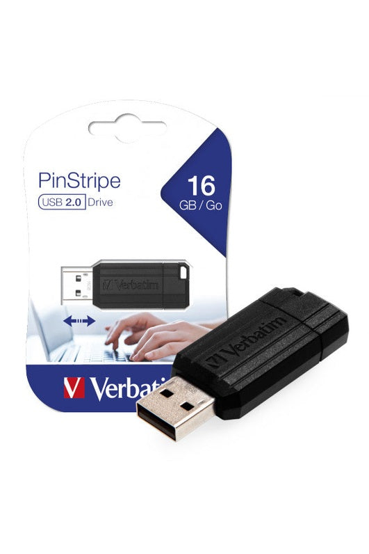 VERBATIM PINSTRIPE PEN DRIVE USB 2.0 16GB