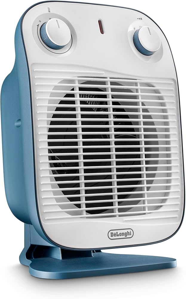 De Longhi HFS50B20.GR Termoventilatore, Silenzioso E Leggero, 3 Livelli Di Potenza