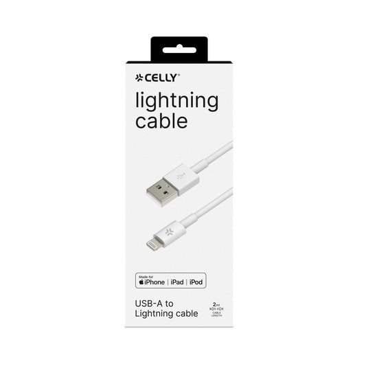 CELLY USBIP52M - 12W USB-A to Lightning Cable